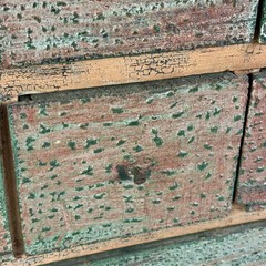 Americana Primitive Antique Apothecary Cabinet/Chest With Distressed Multi Color