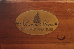 Hooker Furniture ‘Seven Seas’ Georgian Style Carved Mahogany File Cabinet