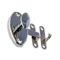 Nickel plated Brass Latch – Hoosier Oval Style Latch – Hoosier Cabinet
