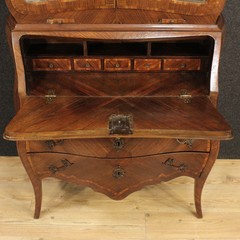 Genoese Trumeau double body furniture bureau wood antique style 20th century
