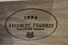 HENKEL HARRIS Wild Cherry China Breakfront Bookcase or Cabinet made in Virginia
