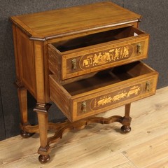 Commode style antique Louis XIV 900 furniture inlaid wood dresser 20th century