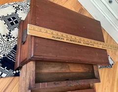 Antique Apothecary Wooden Cabinet Box with Multiple drawers Brass Hardware