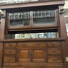 Old Original 1920s Arts And Crafts Built-In