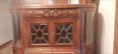 Oak China Curved Glass server – R. J. Horner