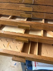 Vintage Guy Mfg. Co 9 Drawer Dental Wood Cabinet