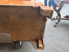 antique diminutive chippendale dutch cupboard step back cabinet farm house