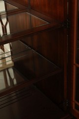 Henkel Harris Chippendale Style Mahogany China Cabinet Breakfront