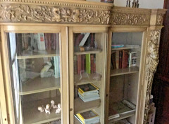 19th Century R.J. Horner carved bookcase