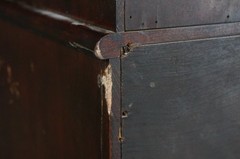 Mid Century Mahogany Stepback China Display Cabinet Hutch Bookcase 68″