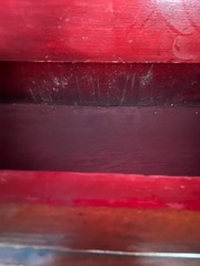 Antique Wall Cabinet Secret Compartment Hidden Drawer Carved Wood Glass Door