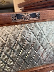 Antique dental Cabinet With amethyst knobs
