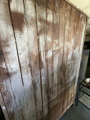 Huge Antique Painted Heart? Pine Bead Board Cupboard Armoire