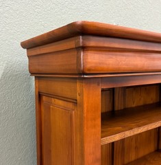 Vintage French Louis Philippe Bookcase Display Cabinet Cherry Mid 20th c