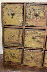 Nineteen Century Apothecary Cabinet Retaining Original Paint Finish
