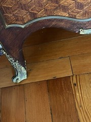 French Ormolu Inlaid Marquetry Vitrine