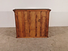 Circa 1953 BONENBERGER Tiger Maple 2 PC Kitchen Dining Stepback Cabinet Hutch