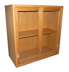 Reclaimed Sliding Glass Door Square Cabinet