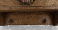 Art deco hanging Medicine Apothecary cabinet Kitchen Bathroom carved wood Bevele