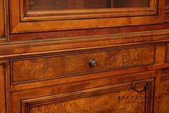Ethan Allen Louis Philippe Style Burl Wood China Cabinet
