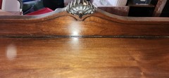 Antique Queen Anne Style China Cabinet Curio Living Dining Room Furniture TLC