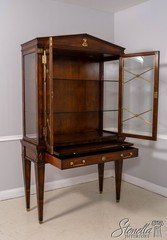 L71332: HICKORY WHITE Regency Style Mahogany China Display Cabinet