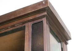 European 5 ft. Brass Free Standing Display Case
