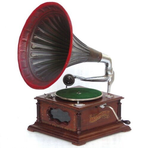 GENUINE ANTIQUE LEOPHONE MODEL 315 GRAMOPHONE MUSIC RECORD PLAYER PHONOGRAPH