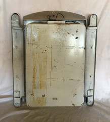 VTG 1950’s Chrome Deco Arch Top Mirror Medicine Side Light Cabinet Old 475-26B