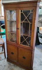 Corner Hutch- Mid Century Vintage Free Delivery within 75 miles of Tampa Fl