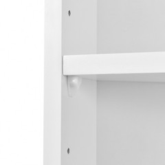 Tall Corner Bathroom Storage Cabinet MDF Freestanding Cabinet with 2 Doors