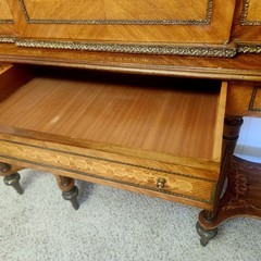 19th C French Marquetry and Ormolu Cabinet on Stand