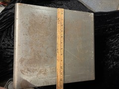 Vintage Metal Age Deco Simmons Furniture 1 Drawer Cabinet Side Table 22×14.5×13″