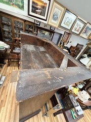 18th C Renaissance German Gründerzeit Carved Oak Raised Panel Cabinet Wardrobe