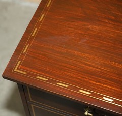 NAPOLEON ROSEWOOD & BRASS INLAID FILING CABINET WITH DROP FRONT SECRETAIRE SPACE