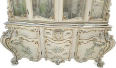 SILIK Italian Baroque French Rococo Showcase Display China Cabinet Italy 3D Mint