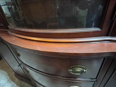 Drexel Solid Wood Curved-Front China Hutch