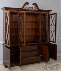 70176: COUNCILL CRAFTSMEN Large 4 Door Mahogany Breakfront Bookcase