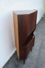 Mid Century Danish Rosewood Corner Cabinet Storage Cupboard 6167