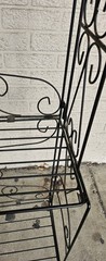 🔥 Vintage French Bakers Rack 3 Tier Scrolling Wrought Iron
