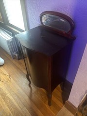 Antique mahogany music cabinet