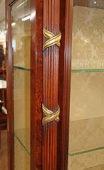 Italian Made French Empire Style Glass Door China Curio Display Cabinet