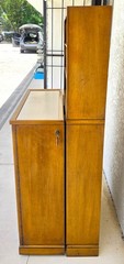 1930s Karges Country French Walnut Pullout Folding Service Bar