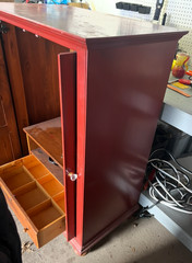 Vintage Ethan Allen maple country colors TV media cabinet