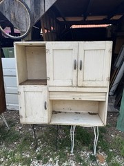 Vintage Keystone Hooser Cabinet Hutch Top