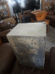 Vintage Farmhouse Tin Metal Bread & Cake Cabinet Cupboard