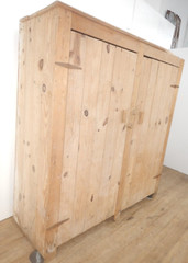 Large Vintage 1940’s Yellow Pine Canning Cupboard Cabinet