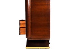 Fine Art Deco Macassar Ebony Vitrine Display Cabinet by Gouffé ca. 1930