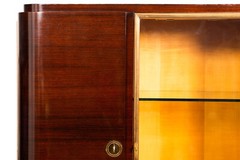 Fine Art Deco Macassar Ebony Vitrine Display Cabinet by Gouffé ca. 1930