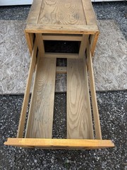 Antique Early 1900s Wood File Cabinet Drawer Box Law Transfer Case